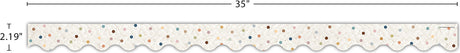 Everyone is Welcome Dots Scalloped Border Trim
