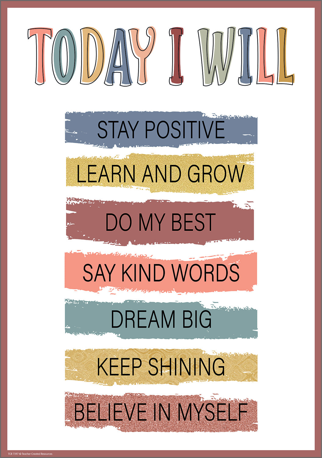 Today I Will Positive Poster