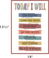 Today I Will Positive Poster