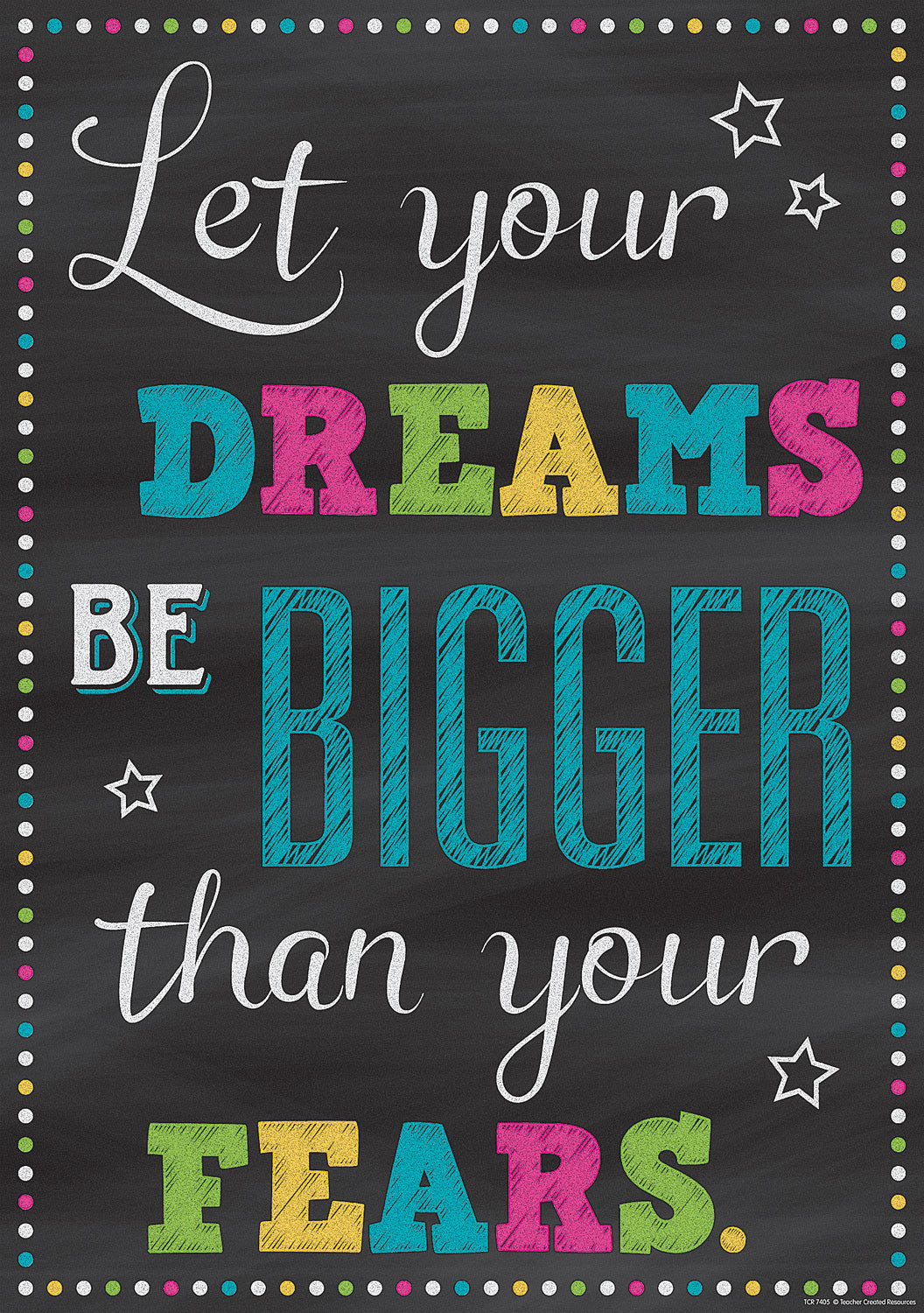 Let Your Dreams Be Bigger Than Your Fears Positive Poster