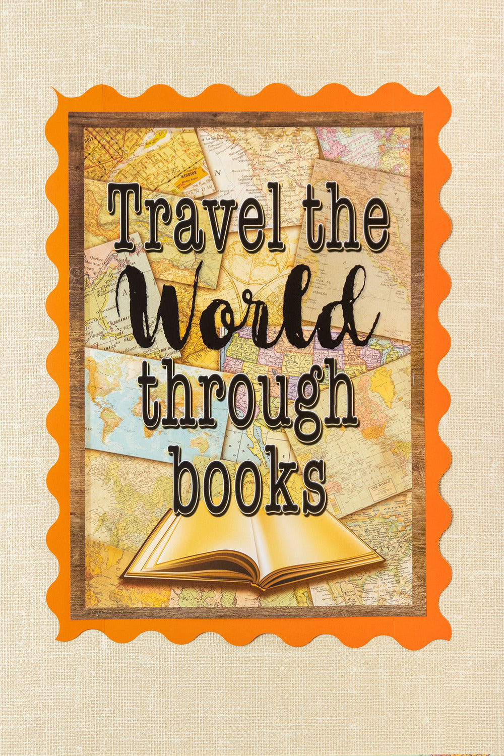 Travel the World Through Books Positive Poster