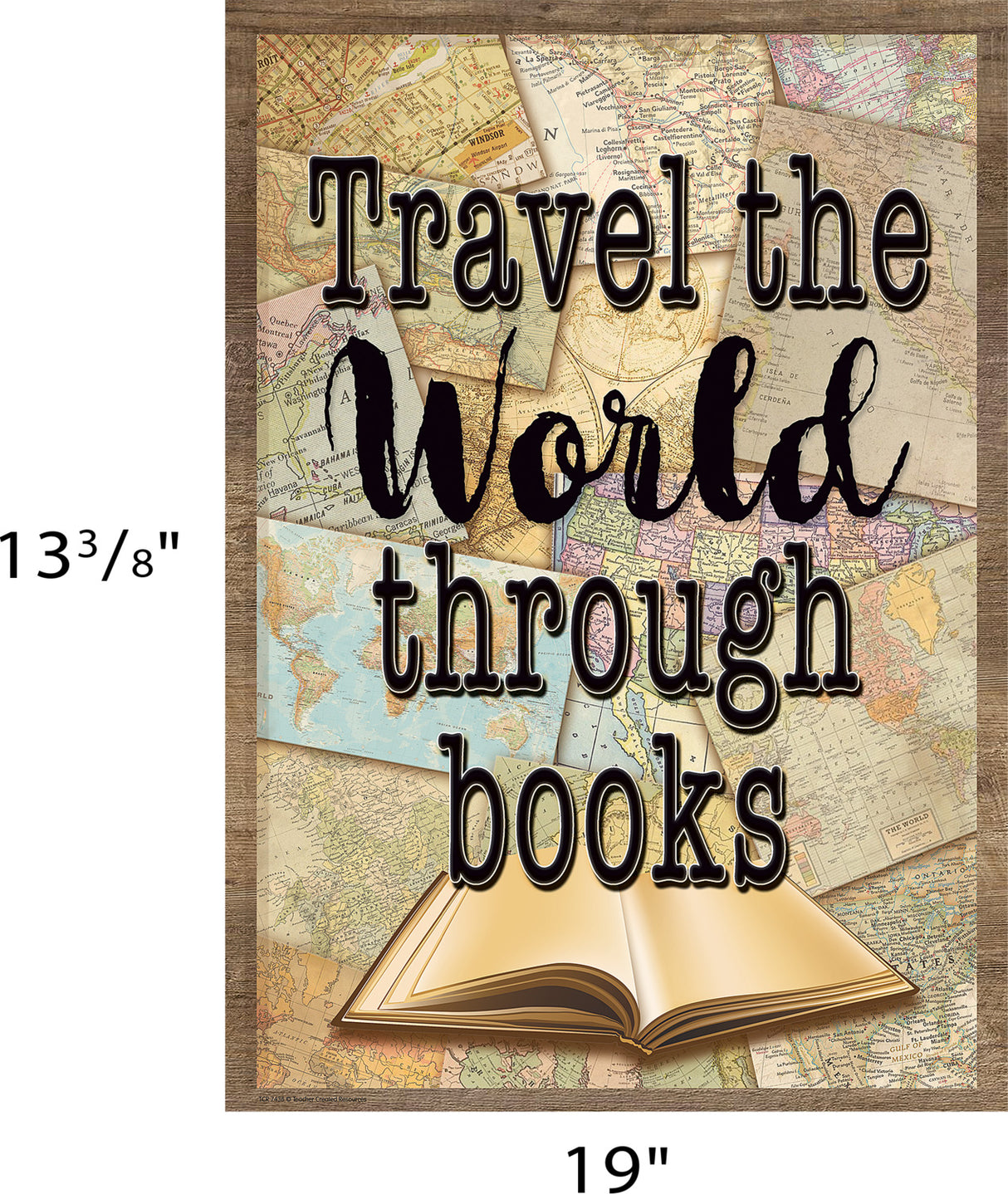 Travel the World Through Books Positive Poster