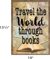 Travel the World Through Books Positive Poster