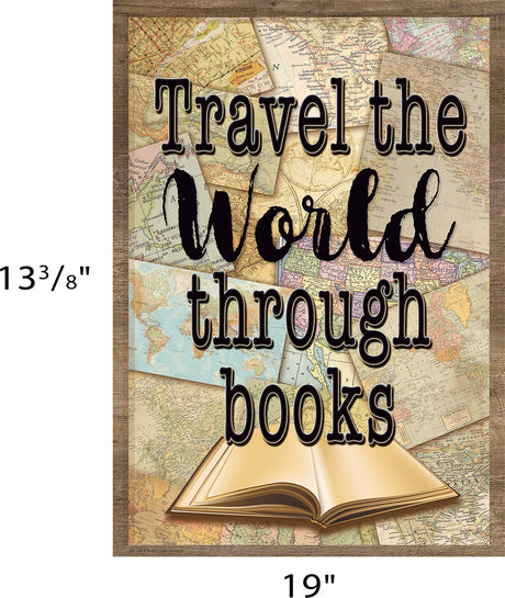Travel the World Through Books Positive Poster