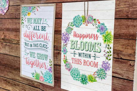 Happiness Blooms Within This Room Positive Poster