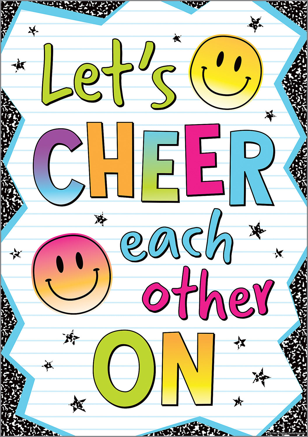 Let's Cheer Each Other On Positive Poster