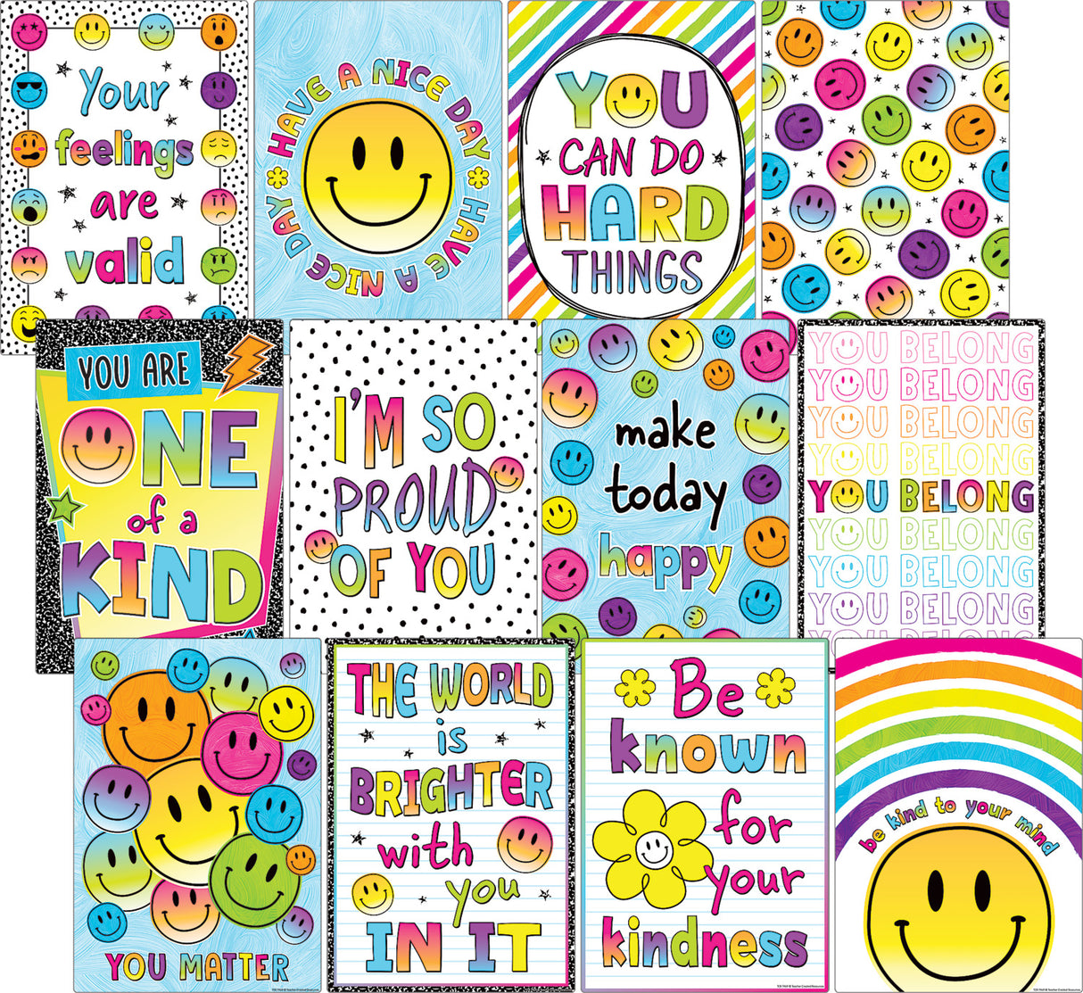 Brights 4Ever Positive Sayings Small Poster Pack