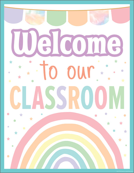 Pastel Pop Welcome To Our Classroom Chart