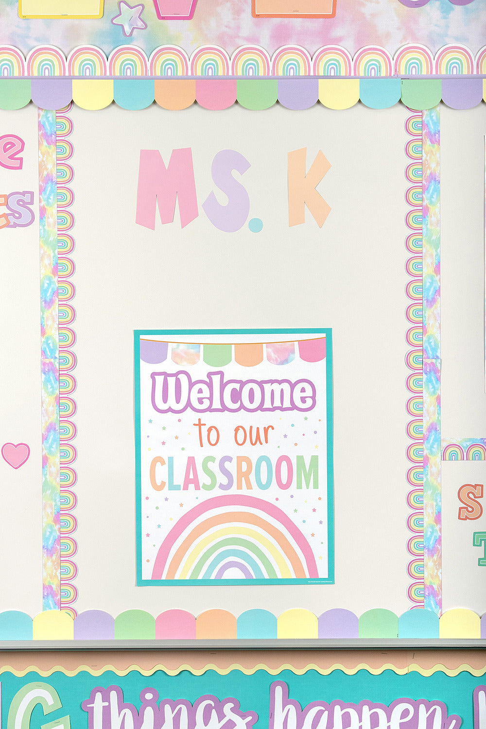 Pastel Pop Welcome To Our Classroom Chart