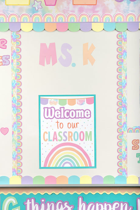 Pastel Pop Welcome To Our Classroom Chart