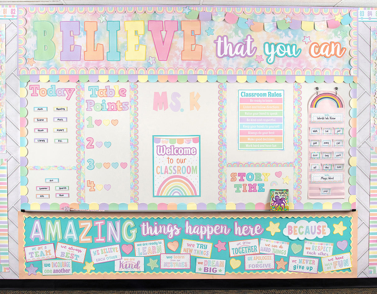 Pastel Pop Welcome To Our Classroom Chart