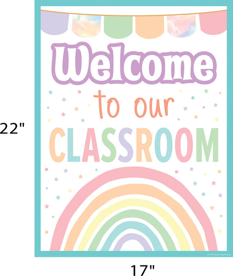 Pastel Pop Welcome To Our Classroom Chart
