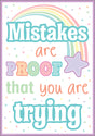 Mistakes Are Proof That You Are Trying Positive Poster