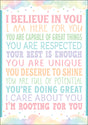 I Believe In You Positive Poster