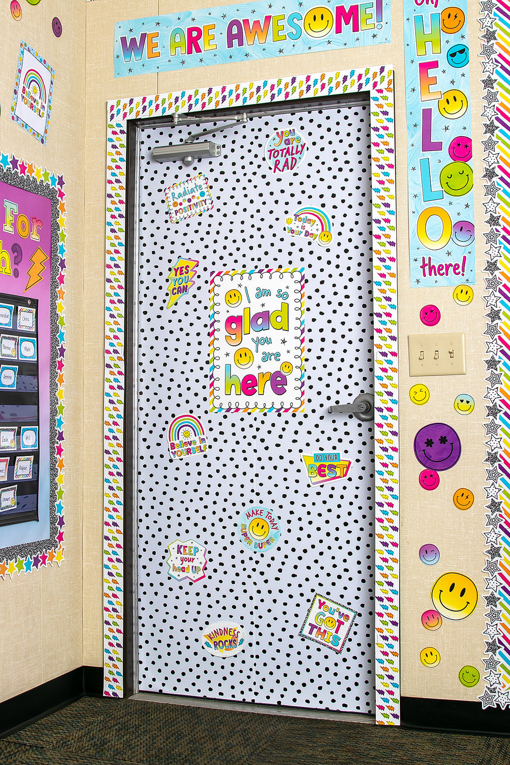 I Am So Glad You Are Here Positive Poster