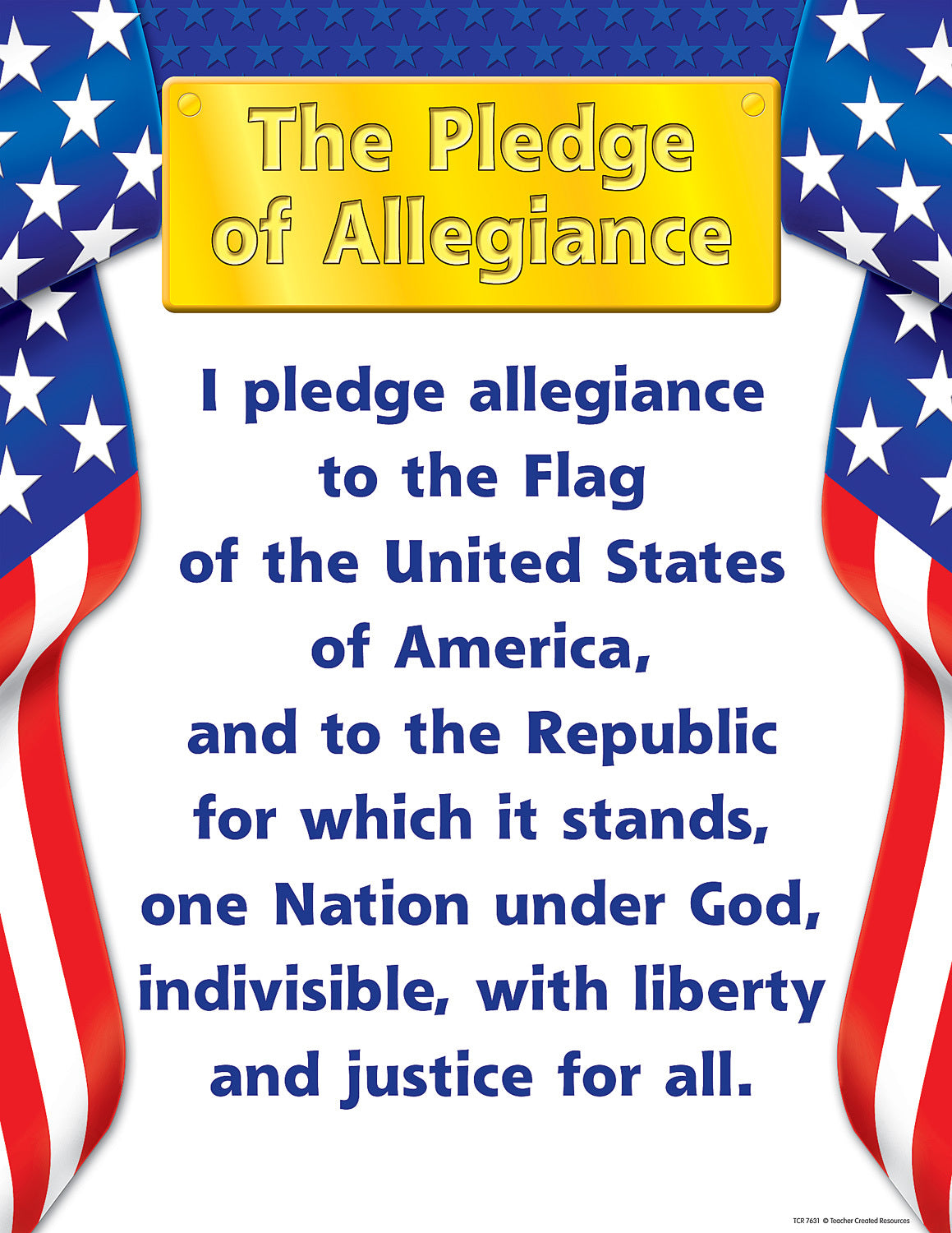 Pledge of Allegiance Chart