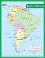 South America Map Chart
