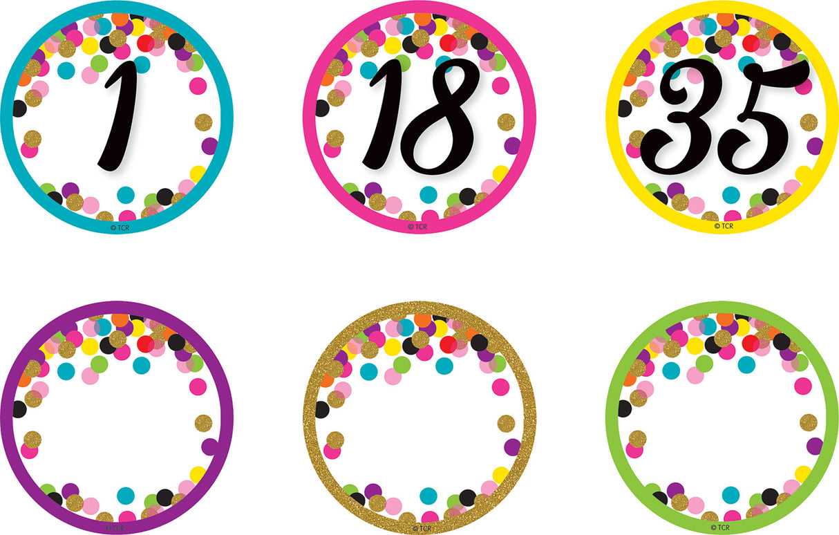 Confetti Numbers Magnetic Accents