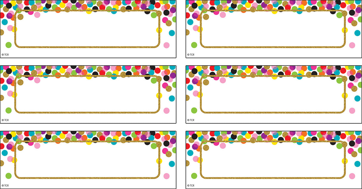 Confetti Labels Magnetic Accents