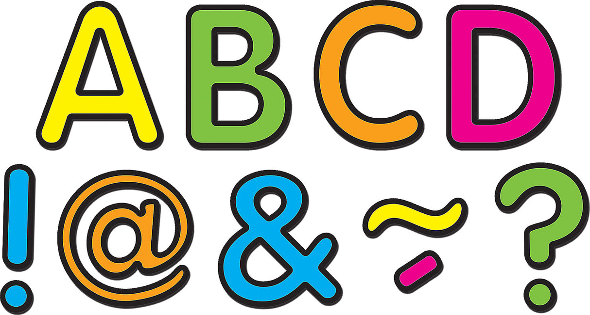 Neon Brights Classic 2" Magnetic Letters