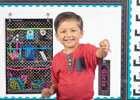 Chalkboard Brights Magnetic Girls Pass