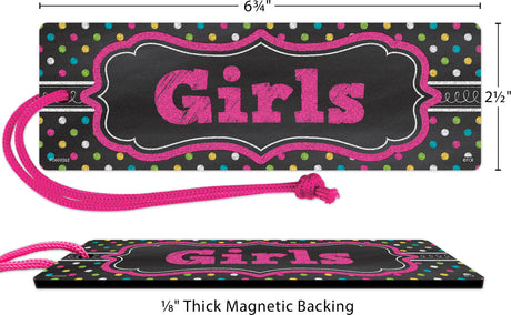 Chalkboard Brights Magnetic Girls Pass