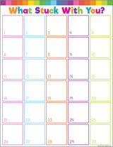 Colorful What Stuck With You? Chart