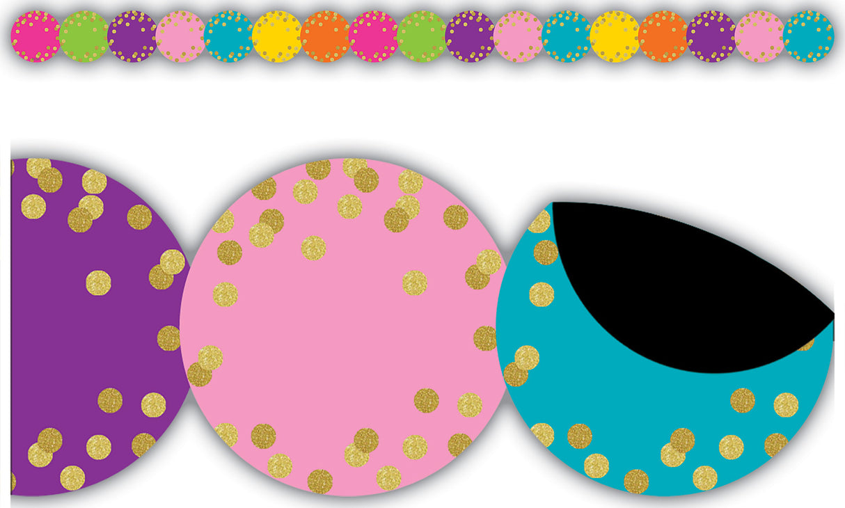 Confetti Circles Magnetic Border