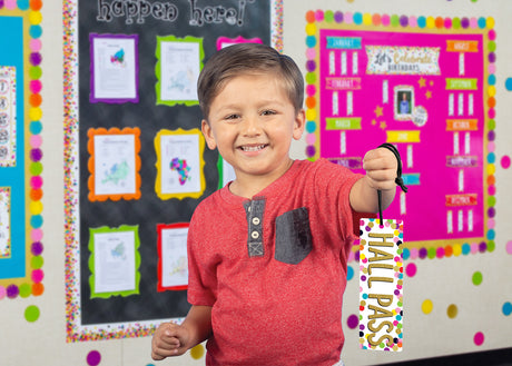Confetti Magnetic Hall Pass