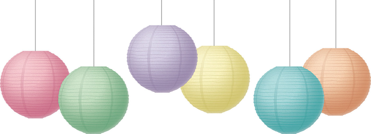 Pastel Pop 8" Hanging Paper Lanterns