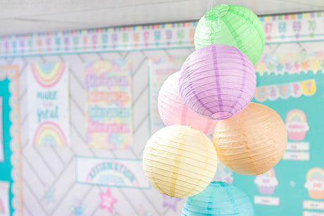 Pastel Pop 8" Hanging Paper Lanterns