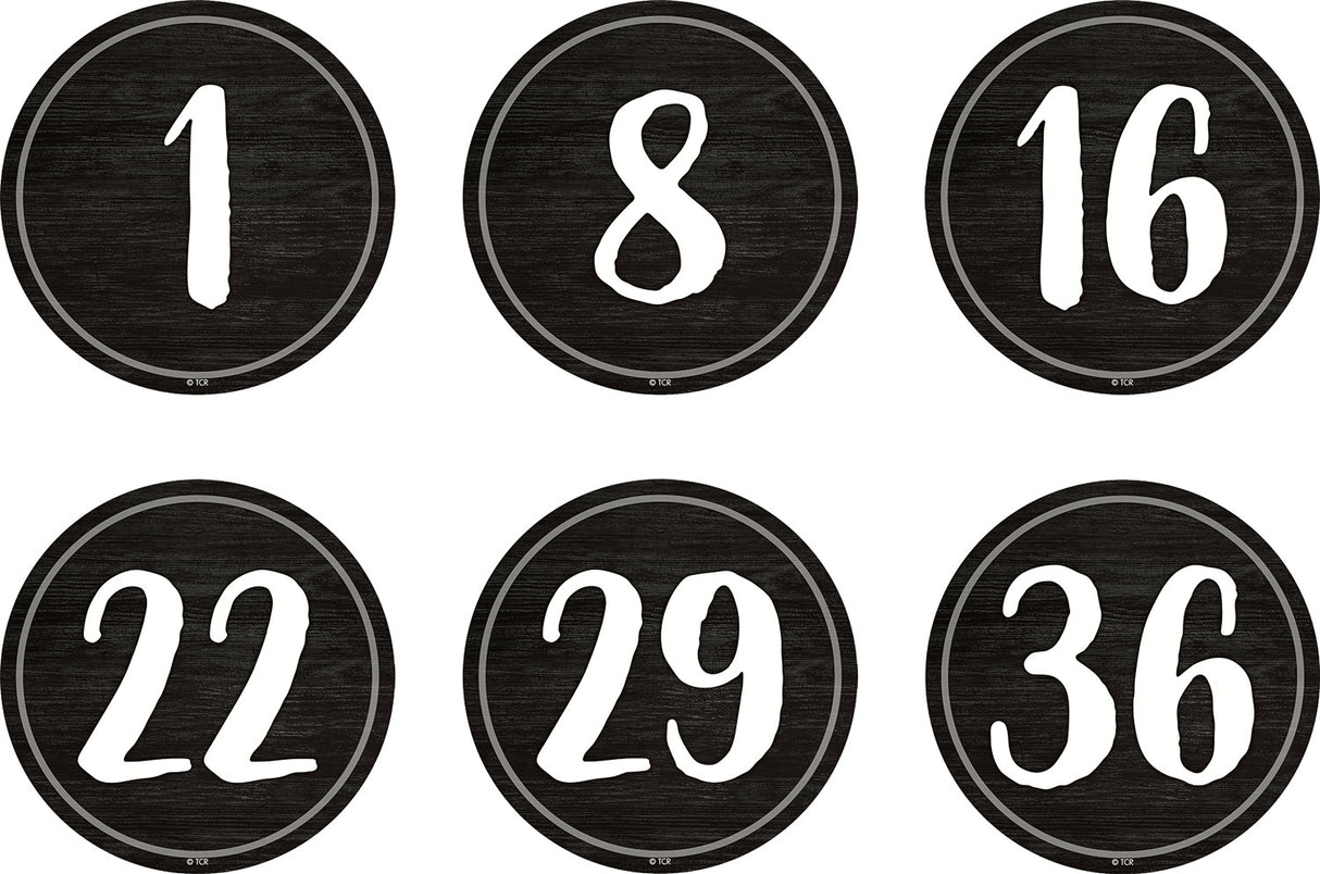 Spot On Floor Markers Modern Farmhouse Numbers 1-36  4"