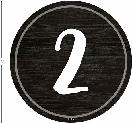 Spot On® Floor Markers Modern Farmhouse Numbers 1–36 - 4"