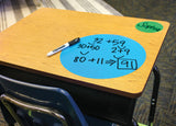 Spot On® Dry-Erase Desktop Writing Spots Bright Circles - 10-1/2"