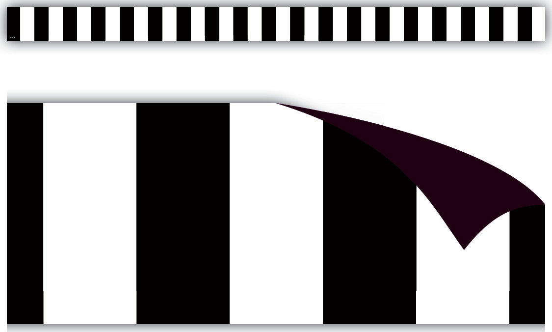 Black Stripes Magnetic Border