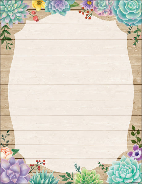 Rustic Bloom Blank Chart