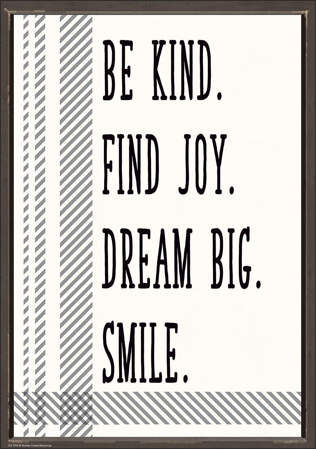 Be Kind. Find Joy. Dream Big. Smile. Positive Poster