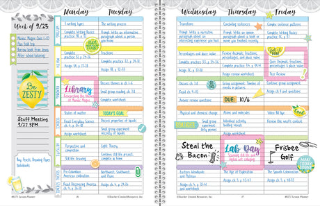 ​Lemon Zest Lesson Planner