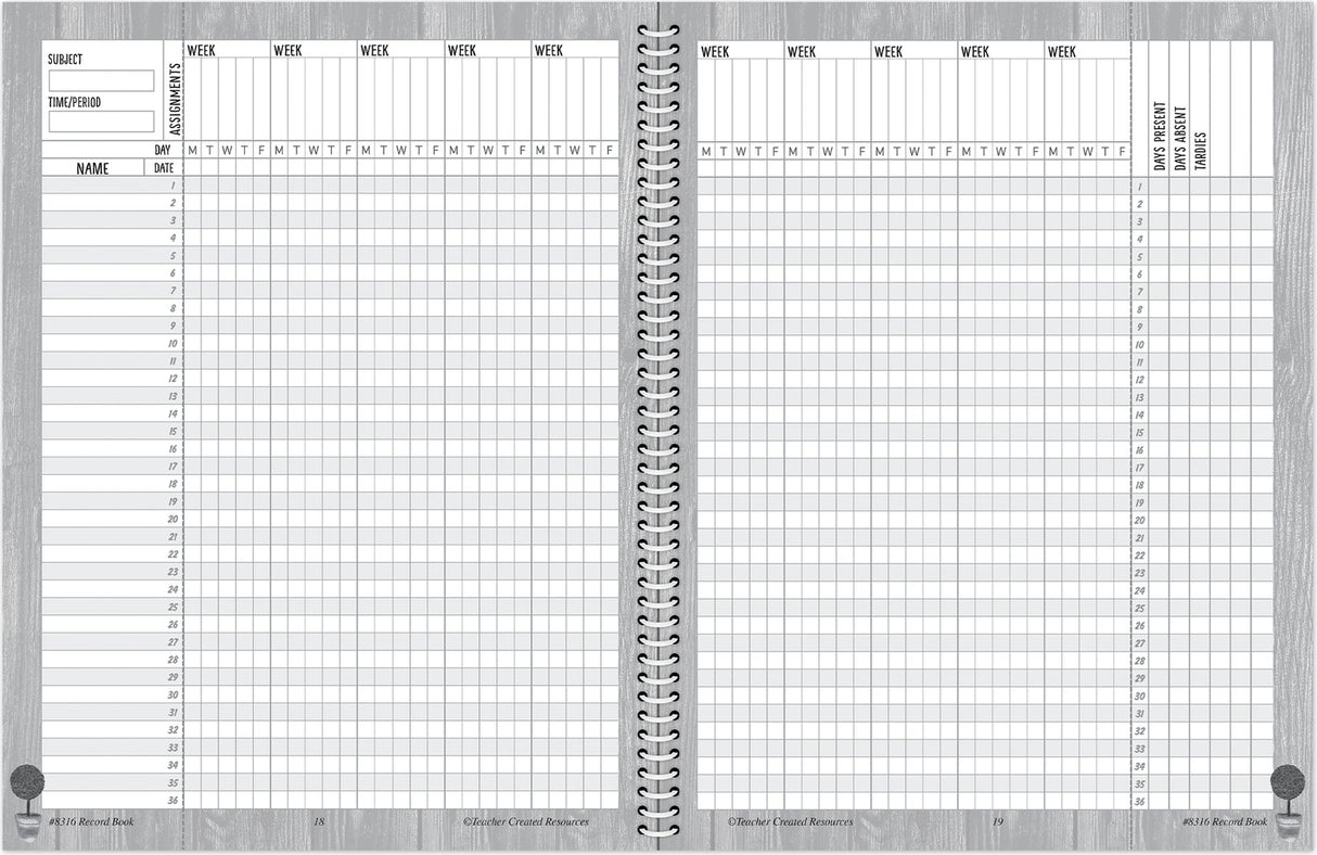 Modern Farmhouse Record Book