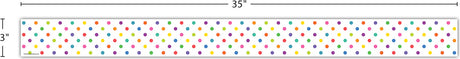 Colorful Dots Straight Border Trim