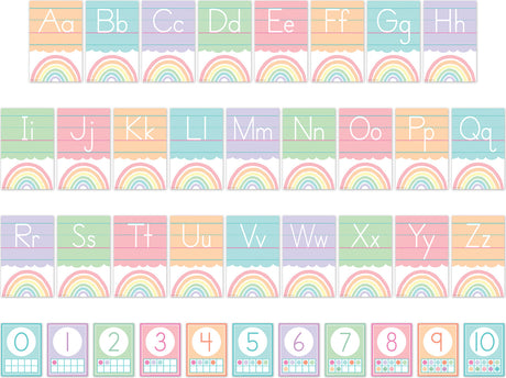 Pastel Pop Alphabet Bulletin Board