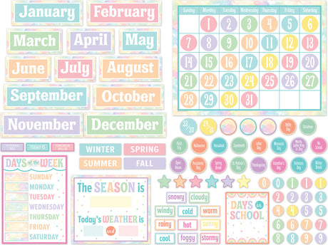 Pastel Pop Calendar Bulletin Board