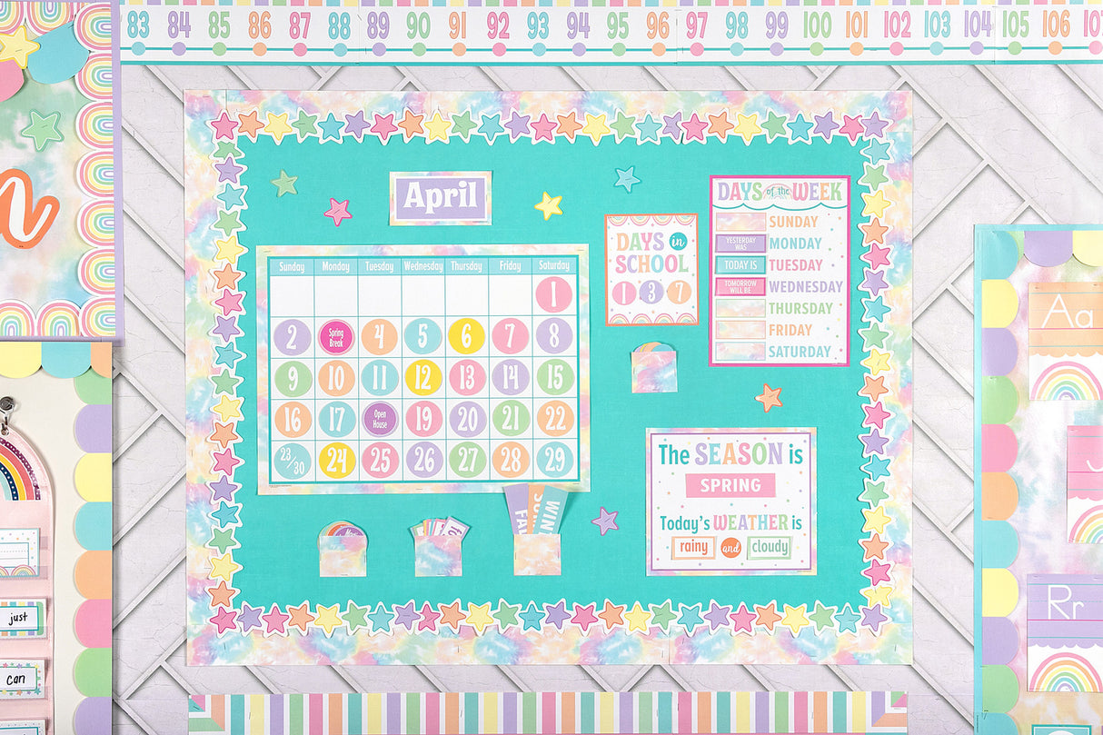 Pastel Pop Calendar Bulletin Board