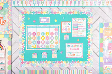 Pastel Pop Calendar Bulletin Board