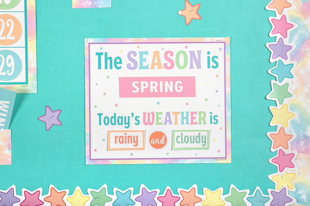 Pastel Pop Calendar Bulletin Board