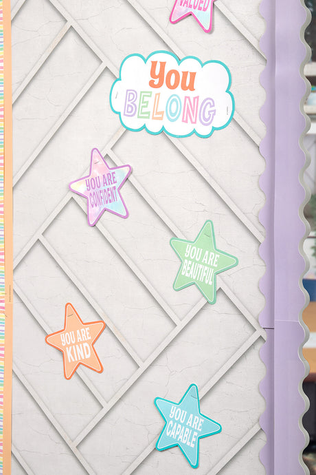 Pastel Pop Positive Affirmations Mini Bulletin Board