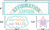 Pastel Pop Positive Affirmations Mini Bulletin Board
