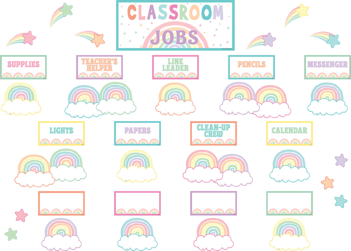 Pastel Pop Classroom Jobs Mini Bulletin Board