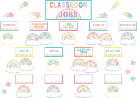Pastel Pop Classroom Jobs Mini Bulletin Board