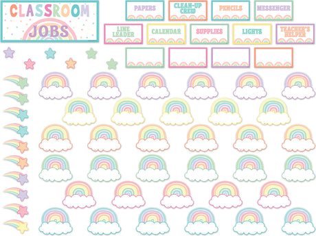 Pastel Pop Classroom Jobs Mini Bulletin Board